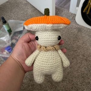 halloween decorations mushroom buddy pumpkin mushroom cap